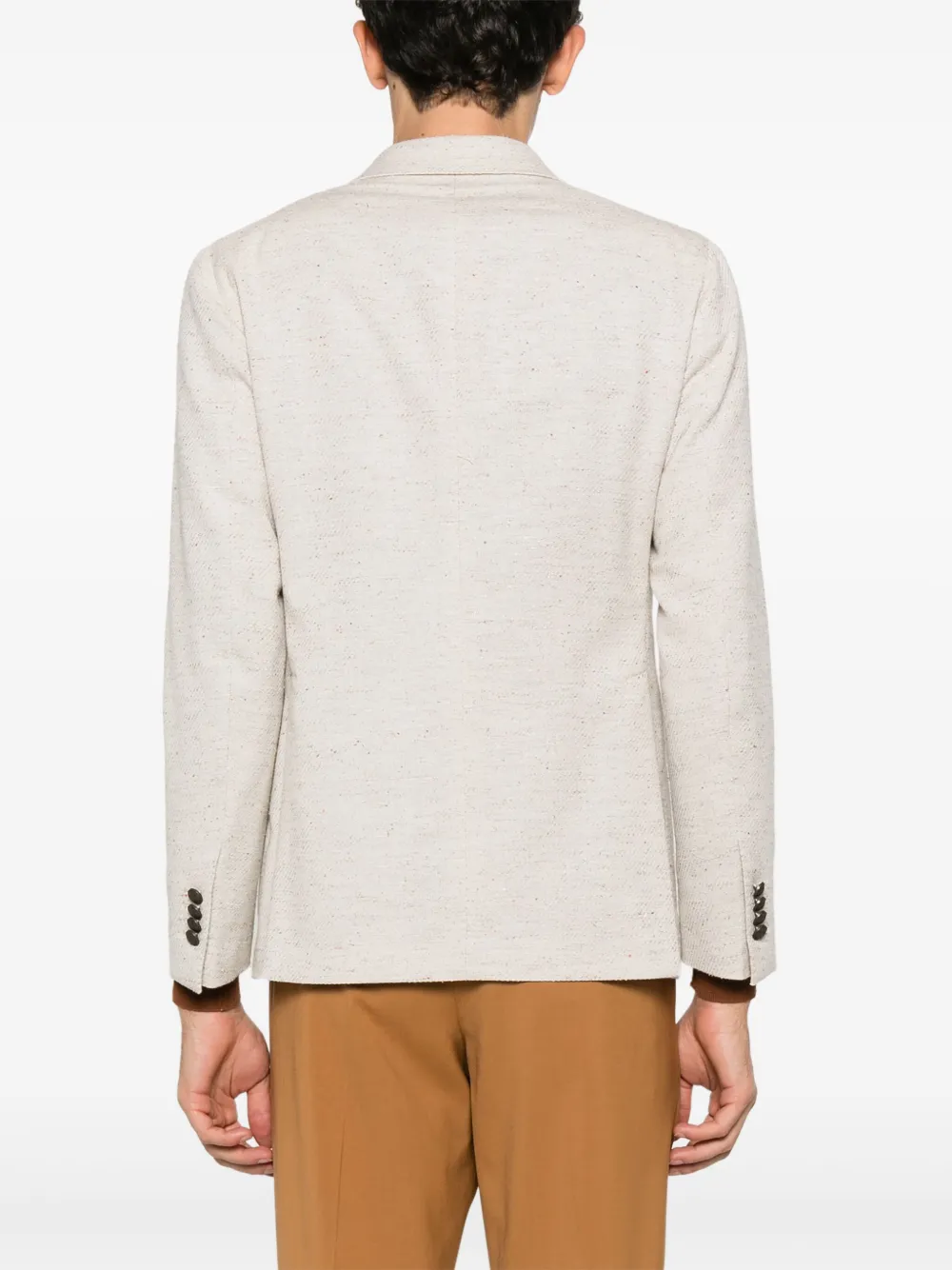 Tagliatore Blazer met slub textuur Beige