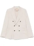 Tagliatore slub-texture blazer - Neutrals