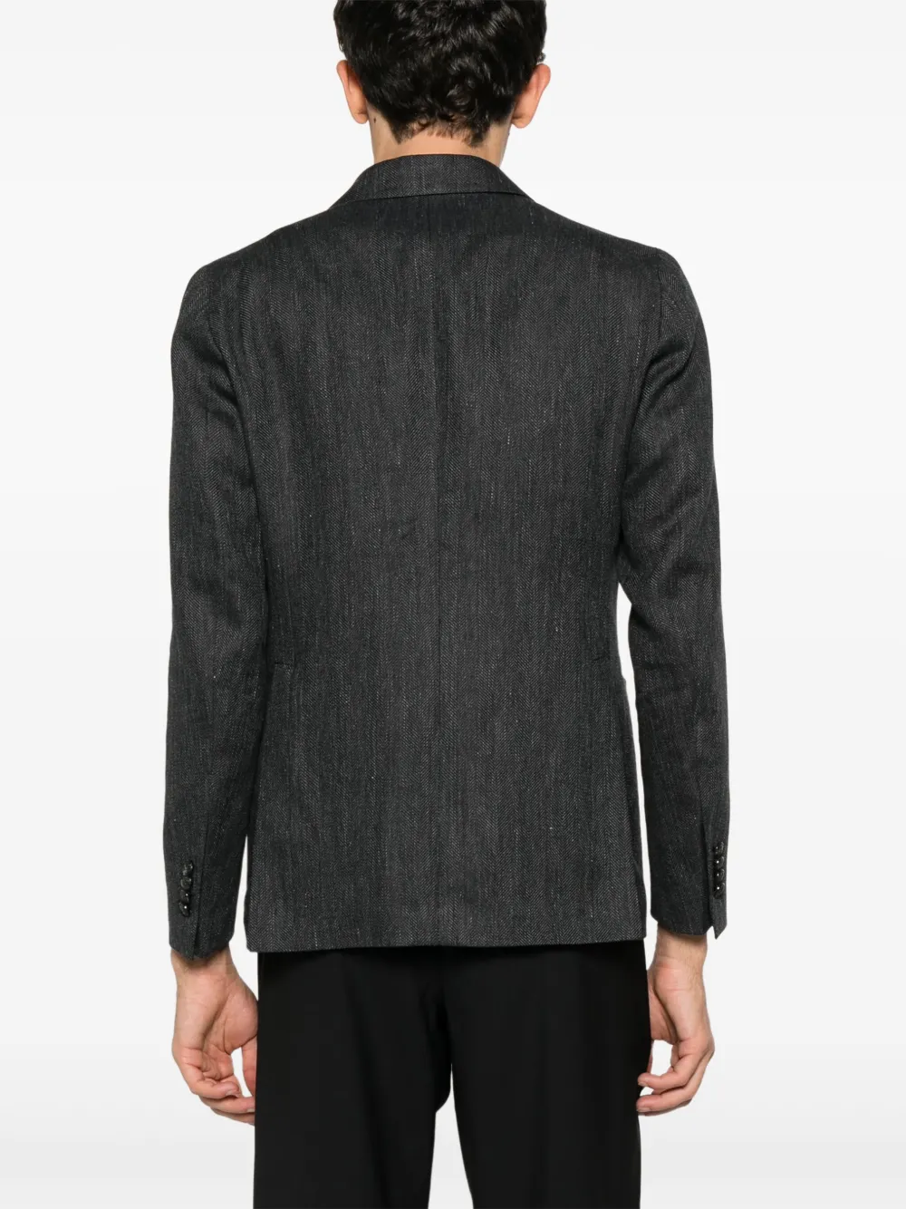 TAGLIATORE HERRINGBONE-PATTERN BLAZER