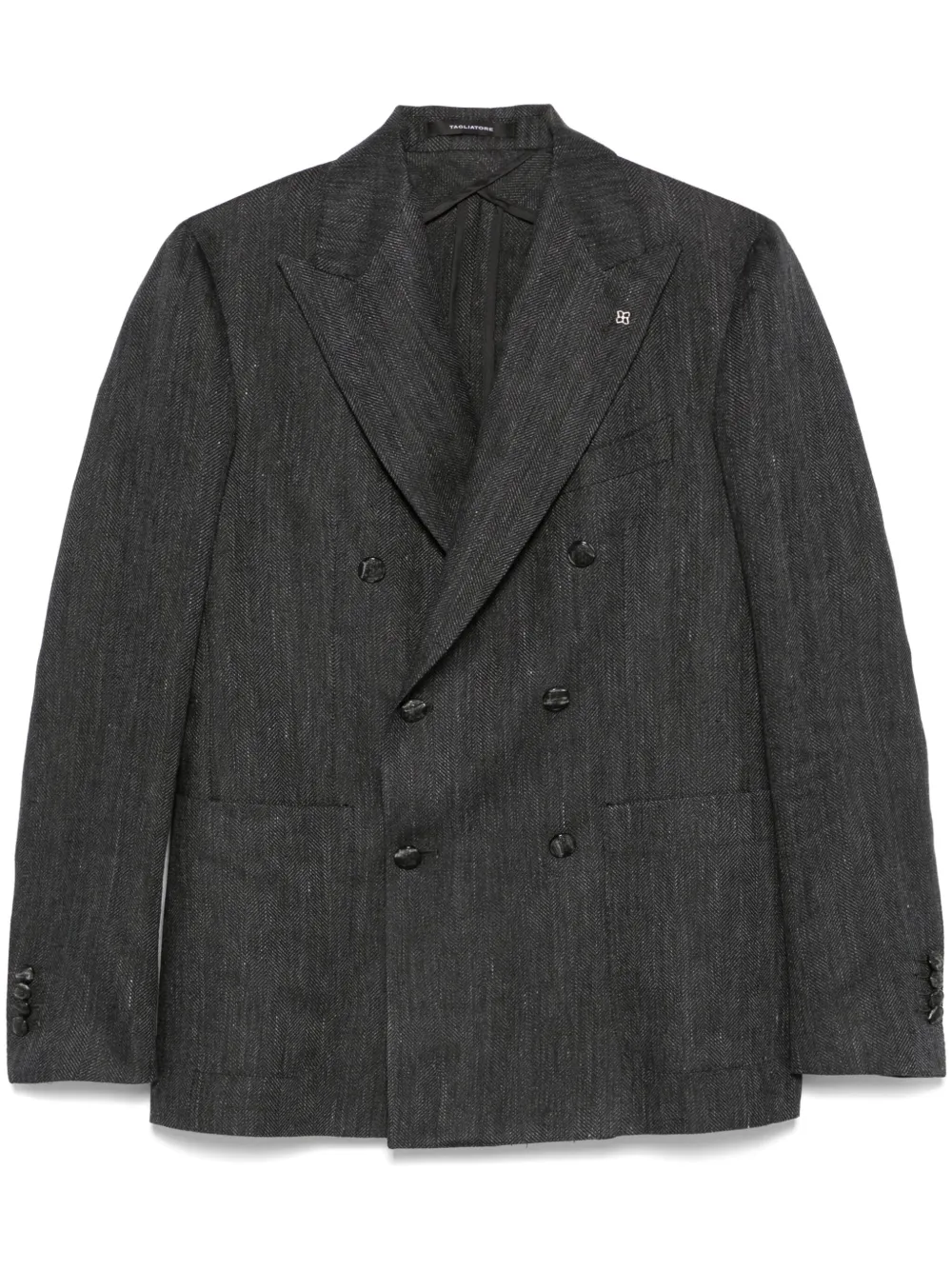 Tagliatore Blazer met visgraatpatroon Grijs