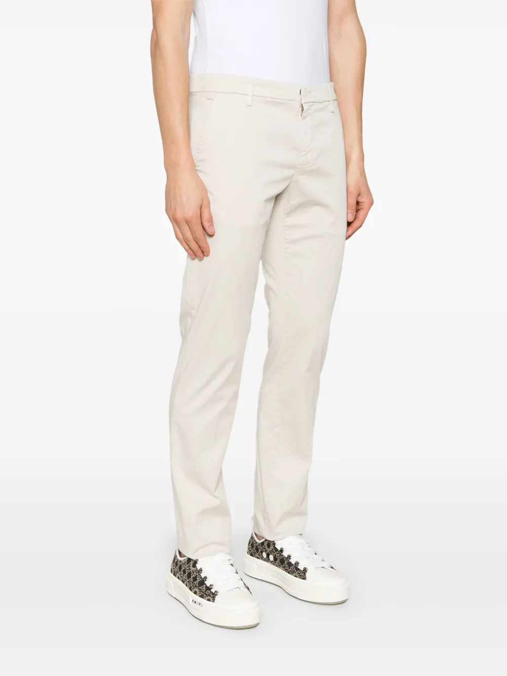 DONDUP Broek met toelopende pijpen Beige