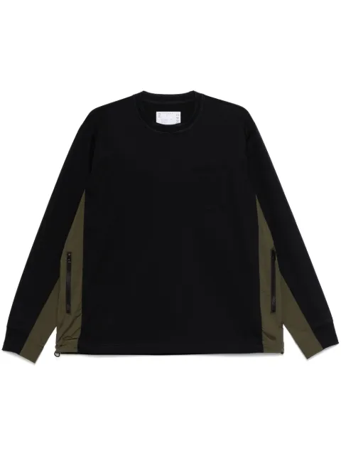 sacai sudadera de jersey texturizado