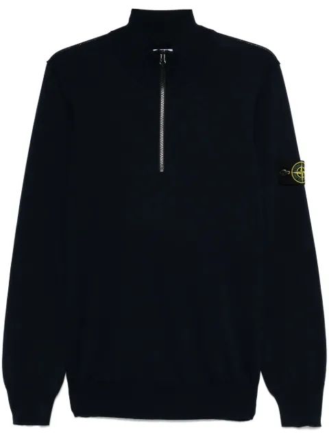 Stone Island suéter con parche Compass