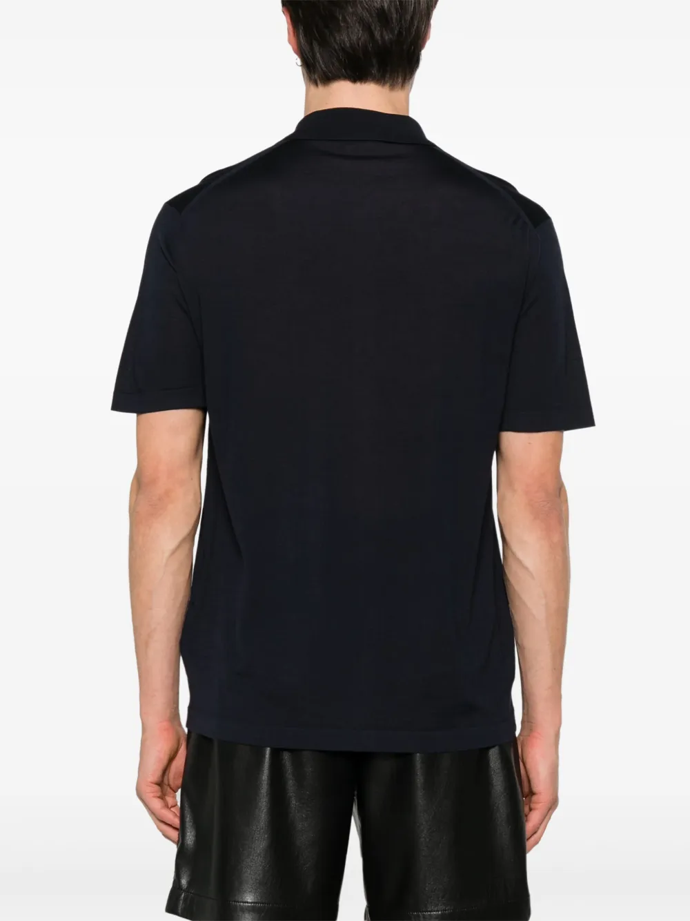 Prada Overhemd met geborduurd logo Blauw