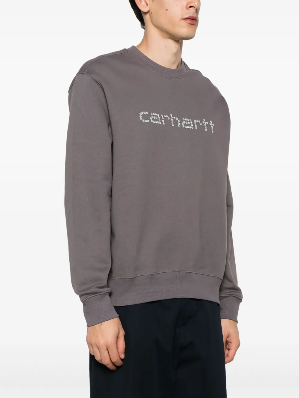 Carhartt WIP Rivet Script sweater Grijs