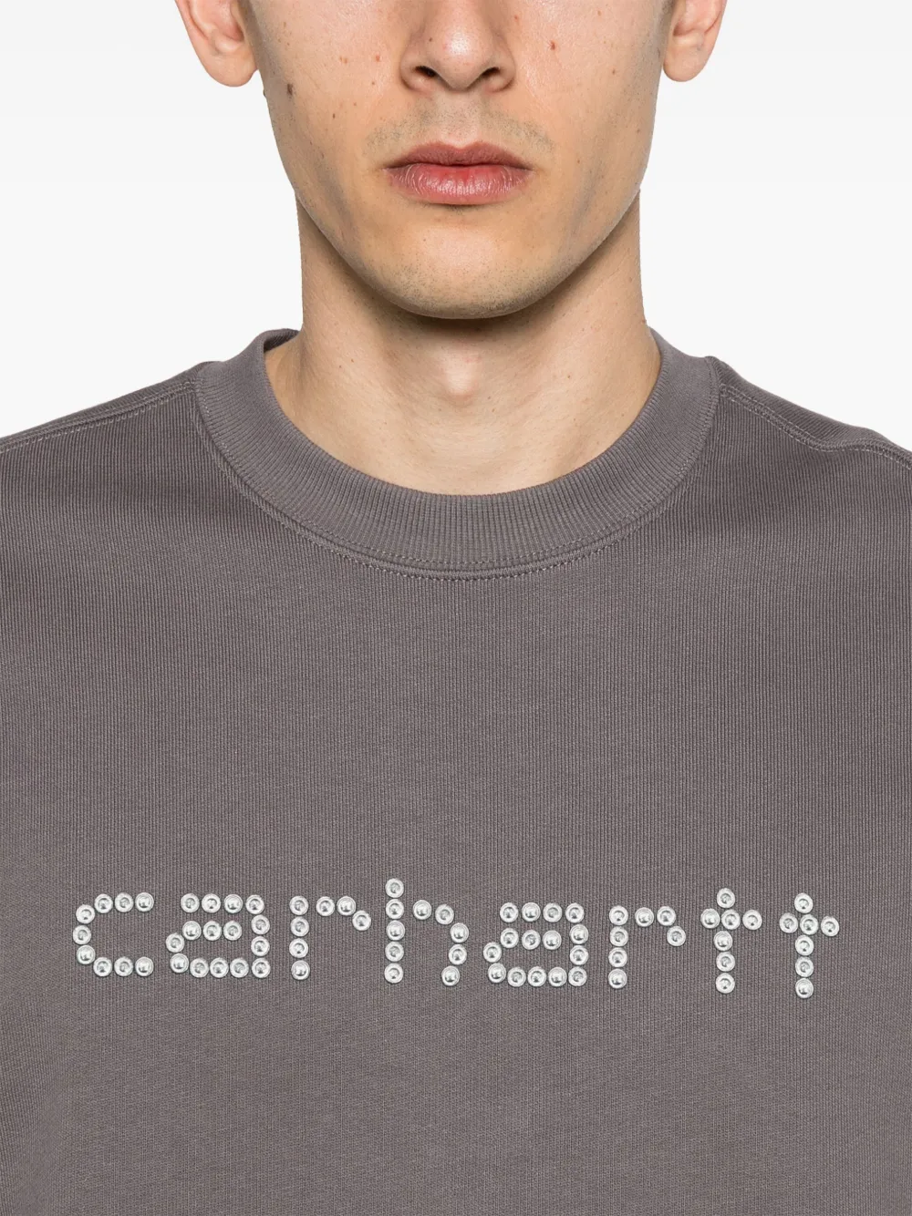 Carhartt WIP Rivet Script sweater Grijs