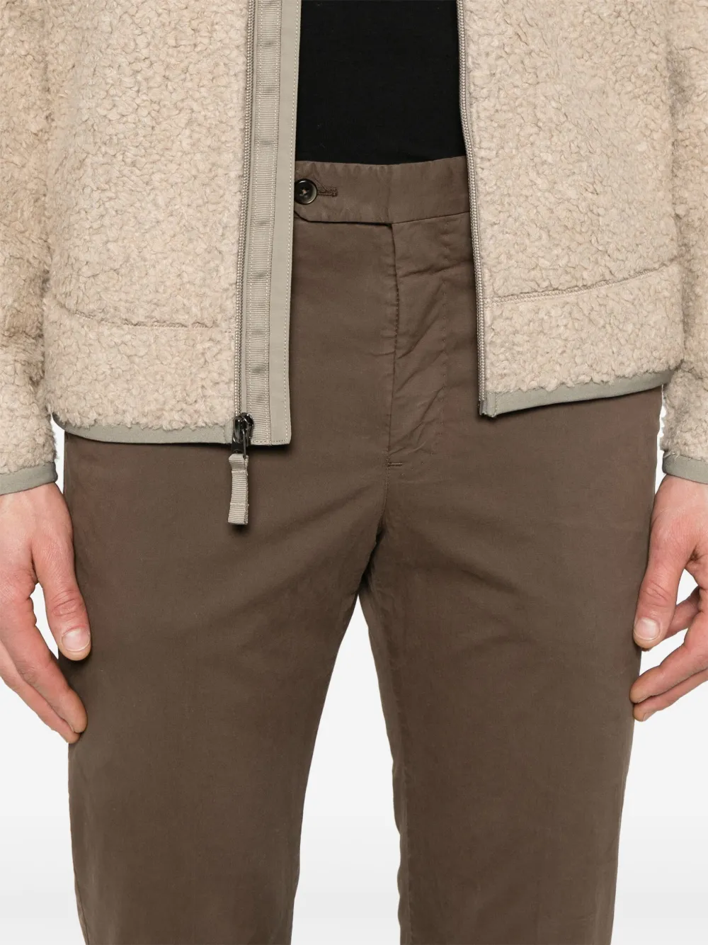 PT Torino Slim-fit broek Bruin