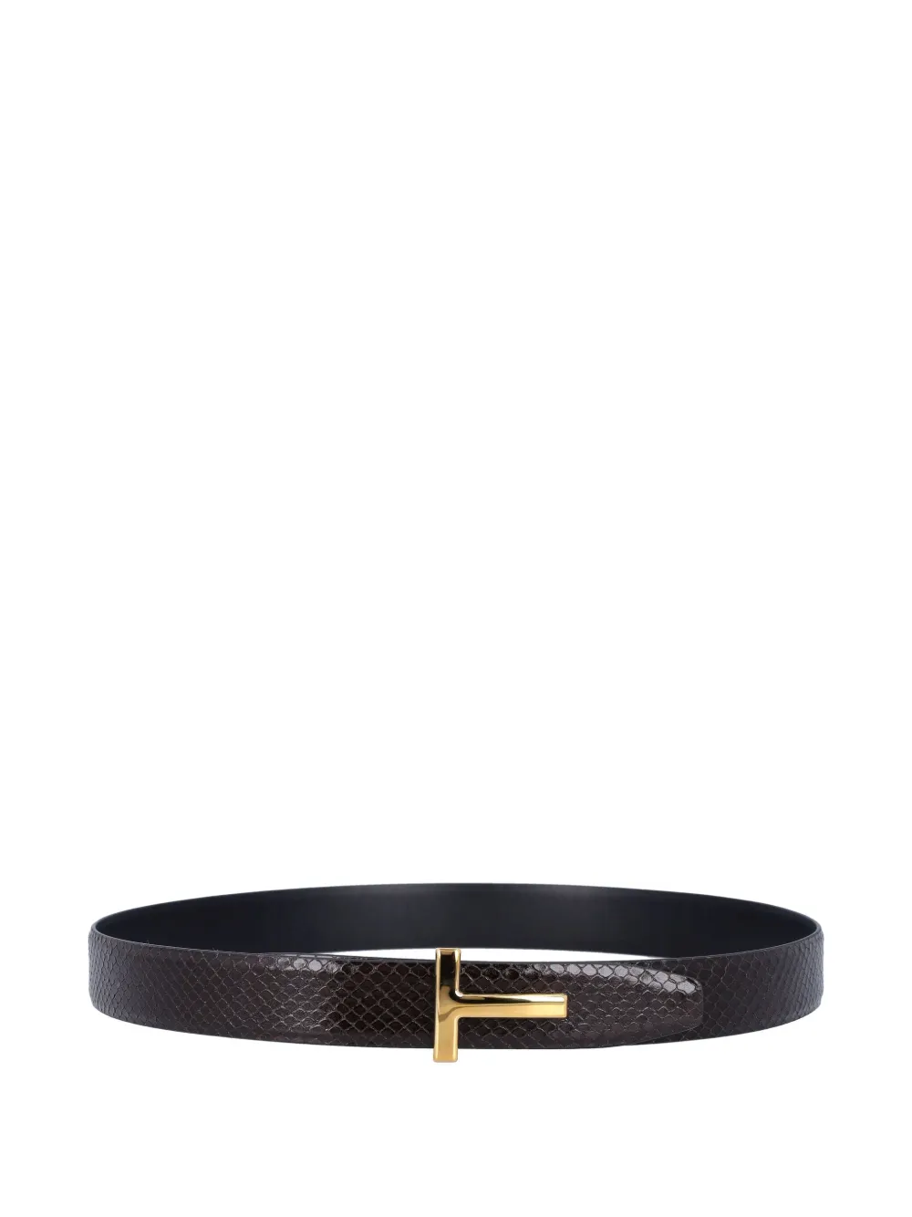 TOM FORD T-buckle reversible belt - Bruin