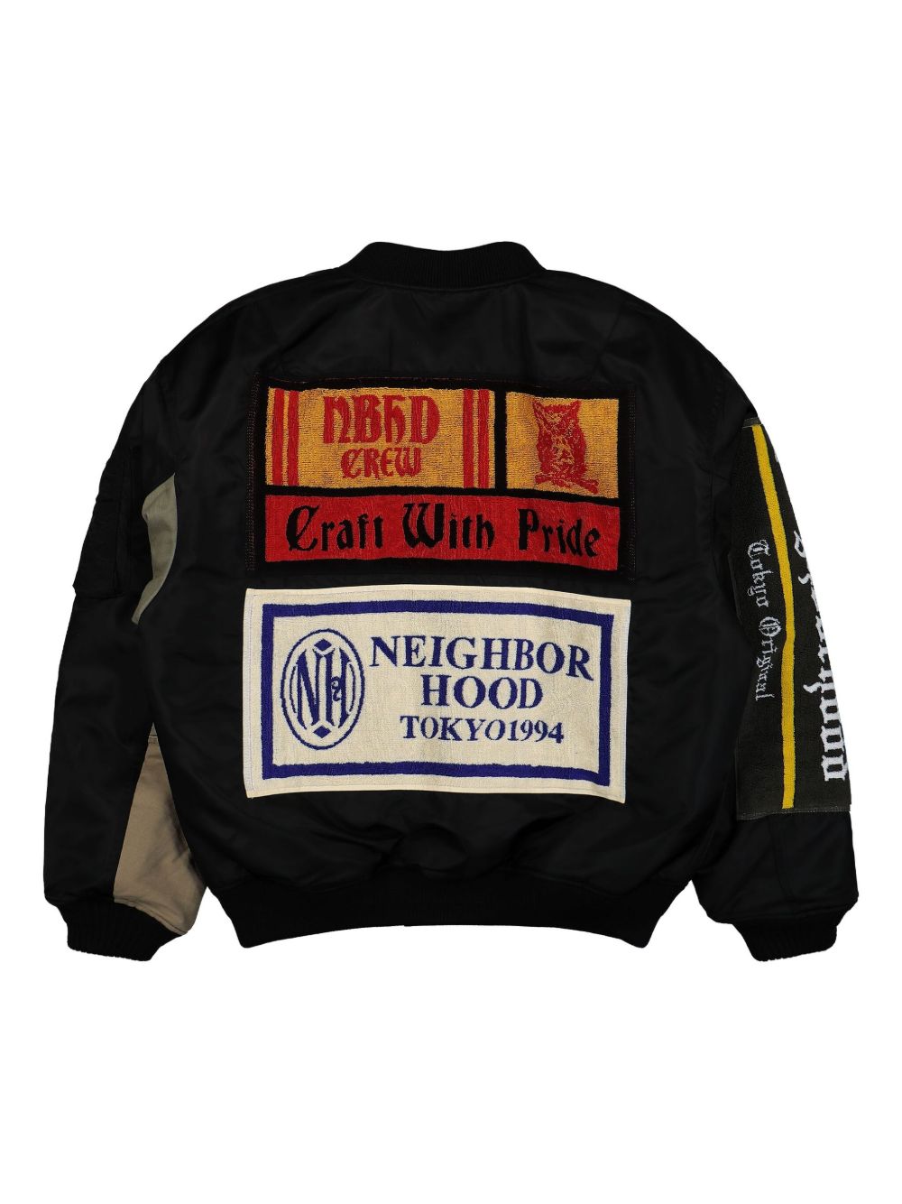 Neighborhood MA-1 Flight bomber jacket - Zwart