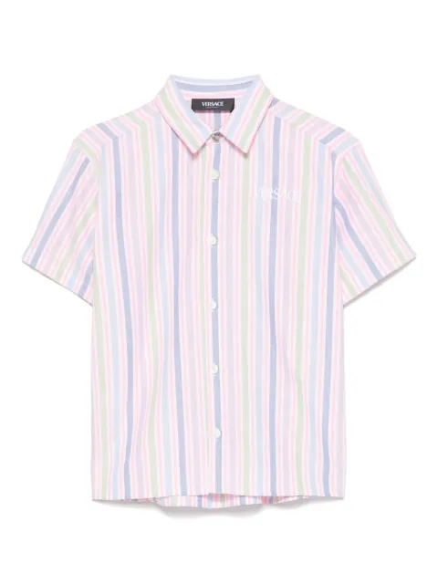 Versace Kids striped shirt  