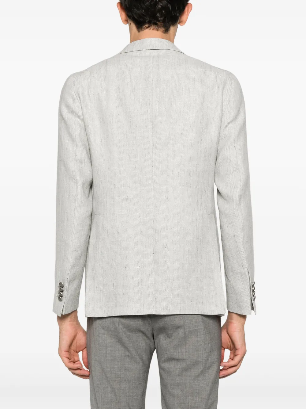 Tagliatore Blazer met visgraatpatroon Grijs