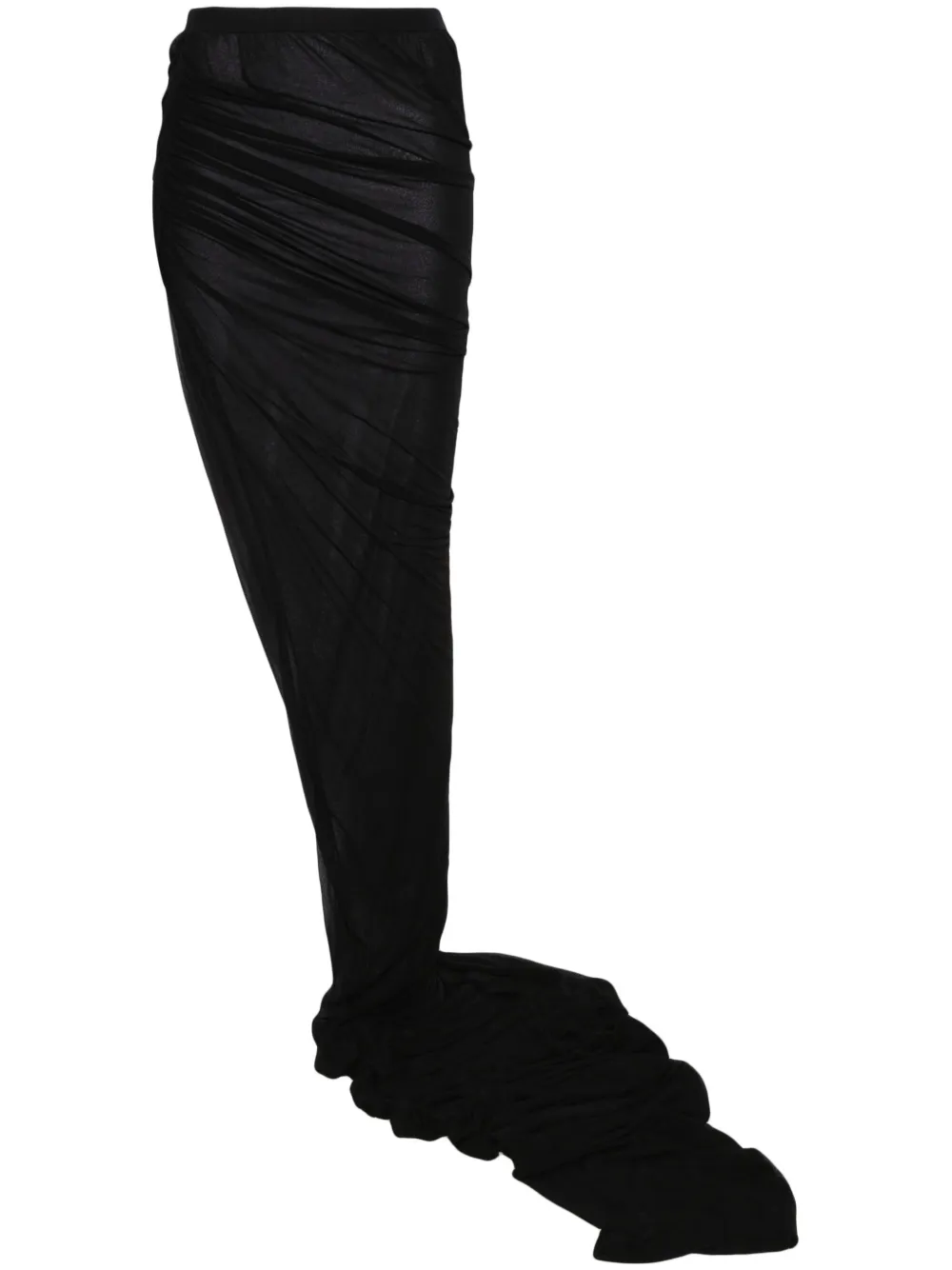 Rick Owens Gedrapeerde maxi-rok Zwart