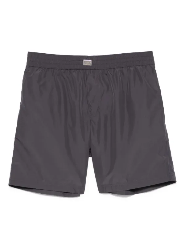 Dolce & Gabbana Logo-plaque Swim Shorts in Blue