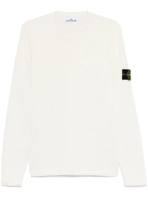 Stone Island suéter con parche Compass