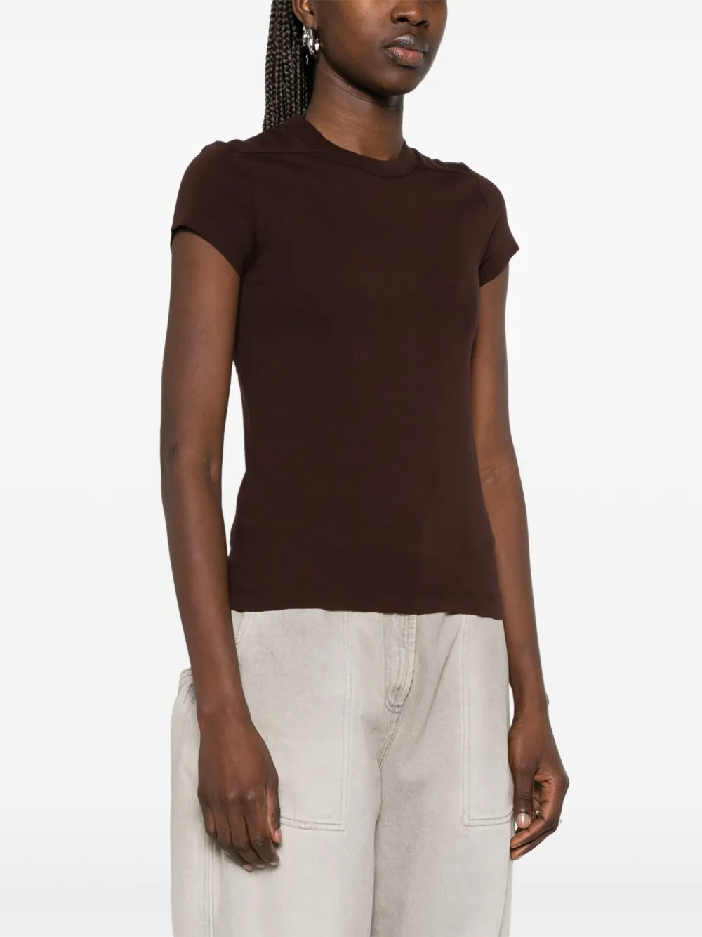 Rick Owens Level T-shirt Bruin