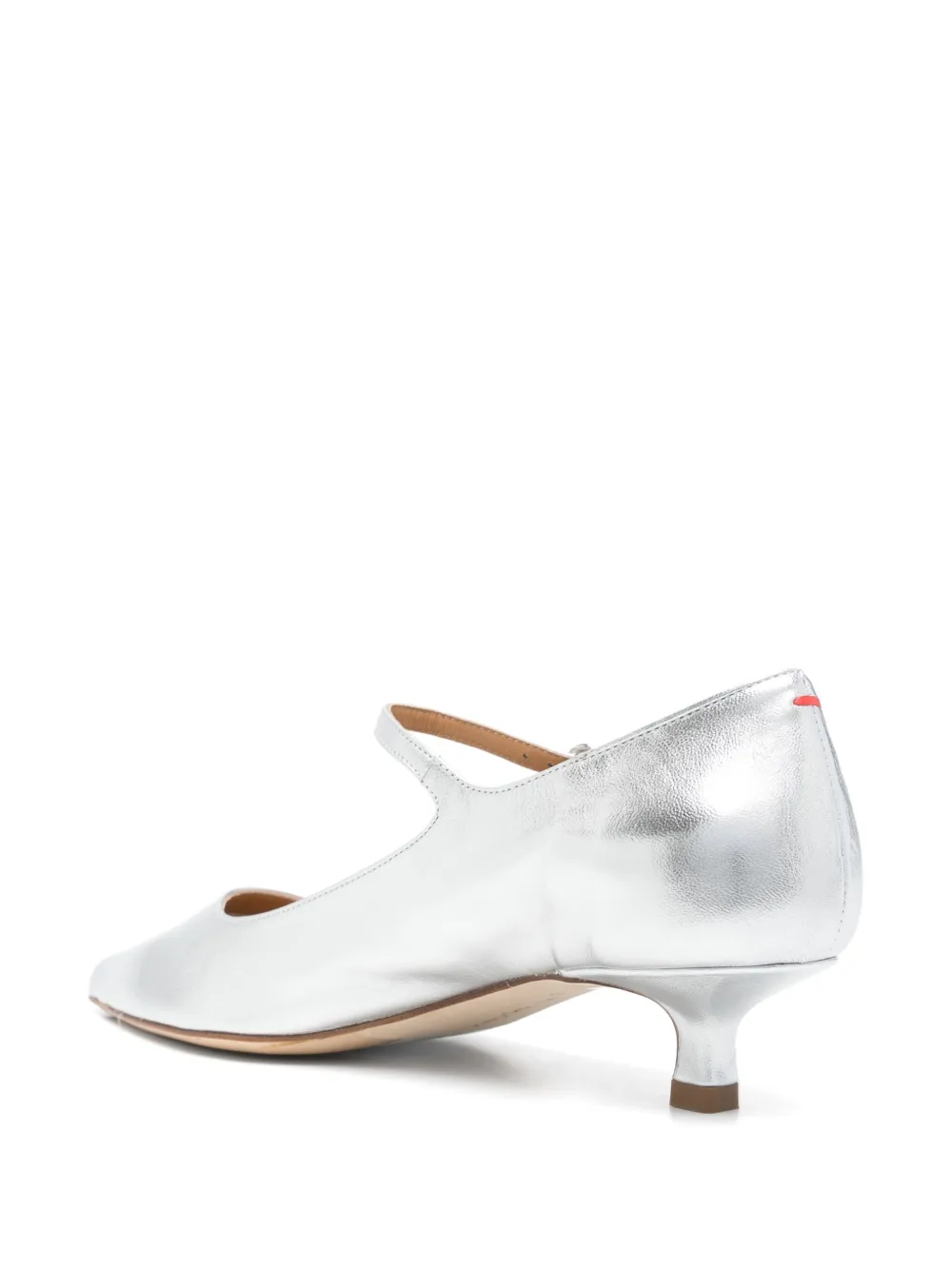 Aeyde 45mm leather pumps Silver