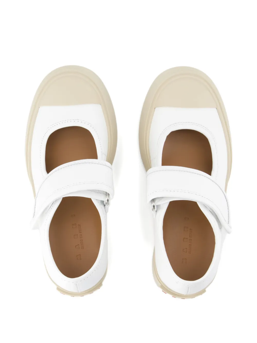 Marni leather mules White