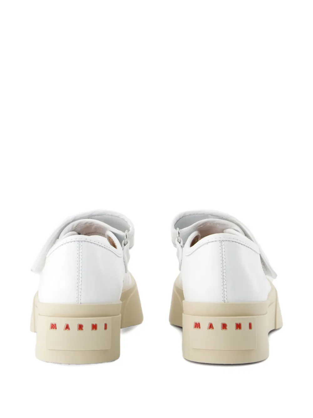 Marni leather mules White