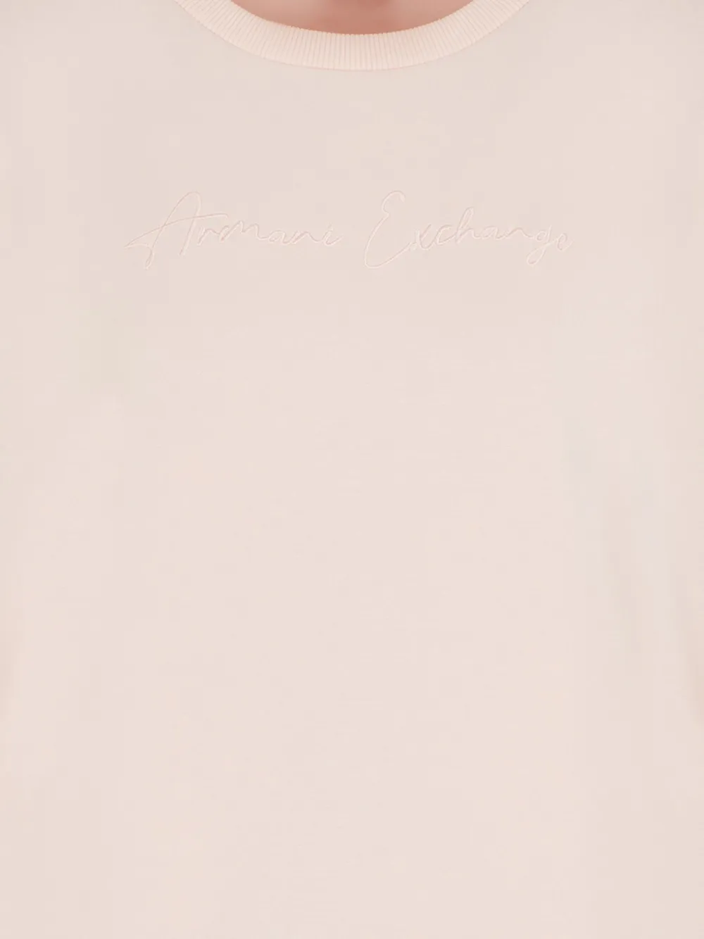 Armani Exchange Sweater met geborduurd logo Roze