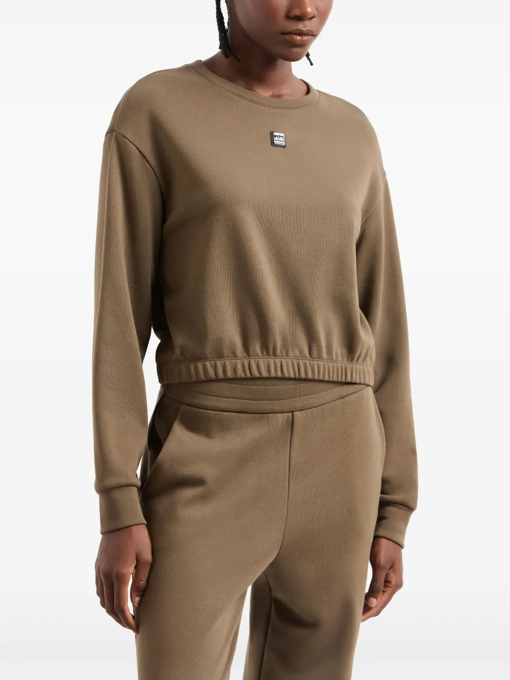 ARMANI EXCHANGE LOGO-PLAQUE SWEATSHIRT 