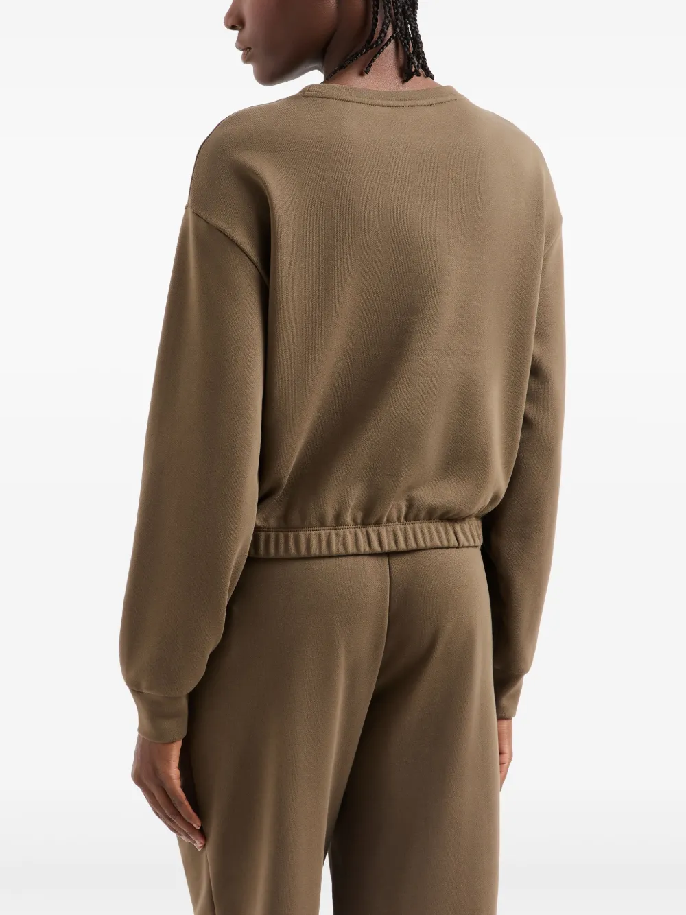 ARMANI EXCHANGE LOGO-PLAQUE SWEATSHIRT 