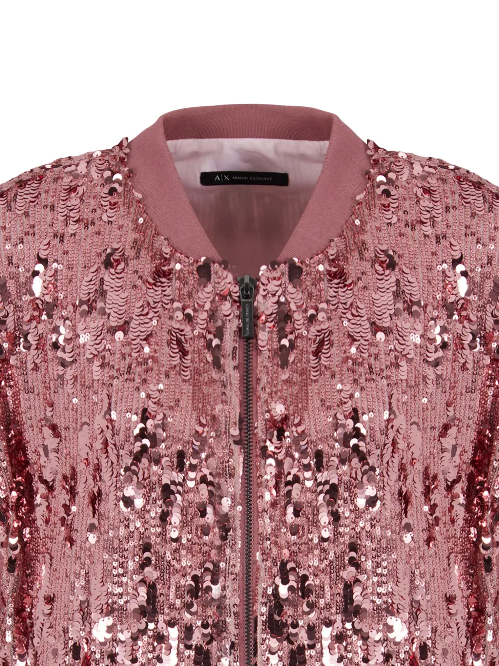 Armani Exchange Spencer verfraaid met pailletten Roze