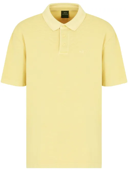Polo à logo brodé - Armani Exchange - Modalova