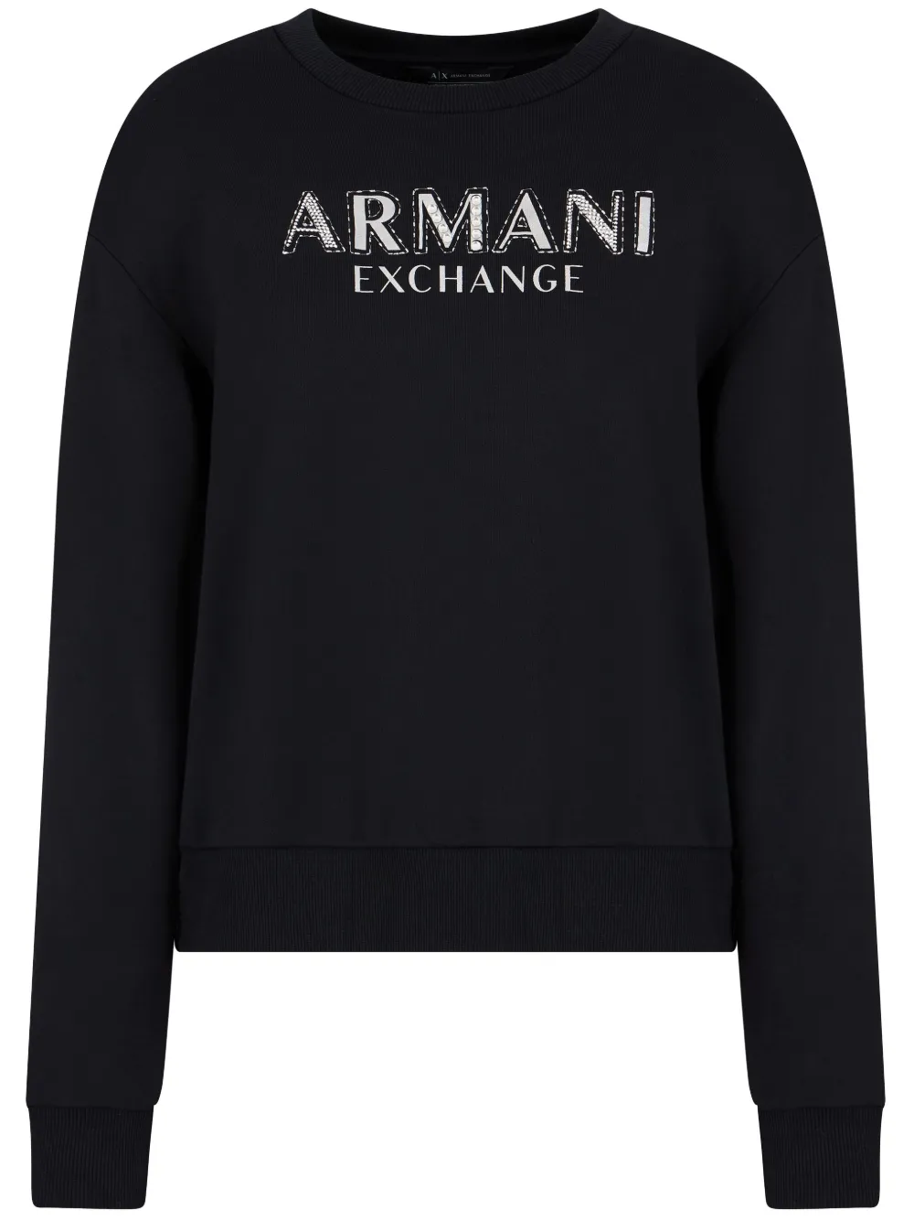 Armani Exchange ロゴ スウェットシャツ - ブラック Armani Exchange ロゴ スウェットシャツ - ブラック