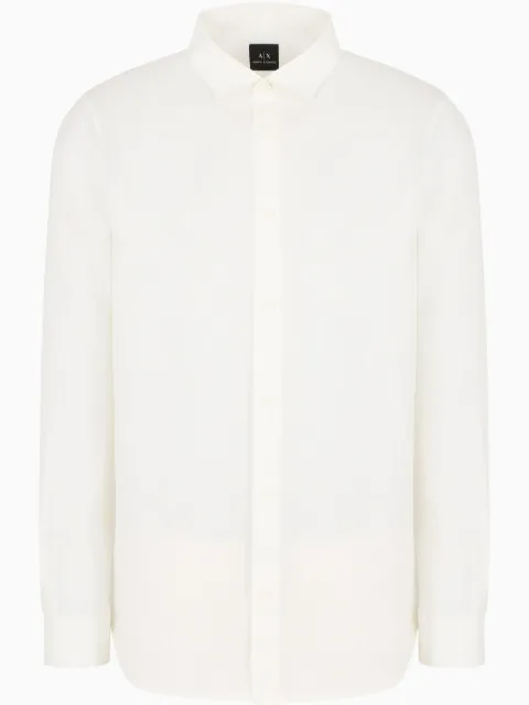 Armani Exchange organic-linen shirt 