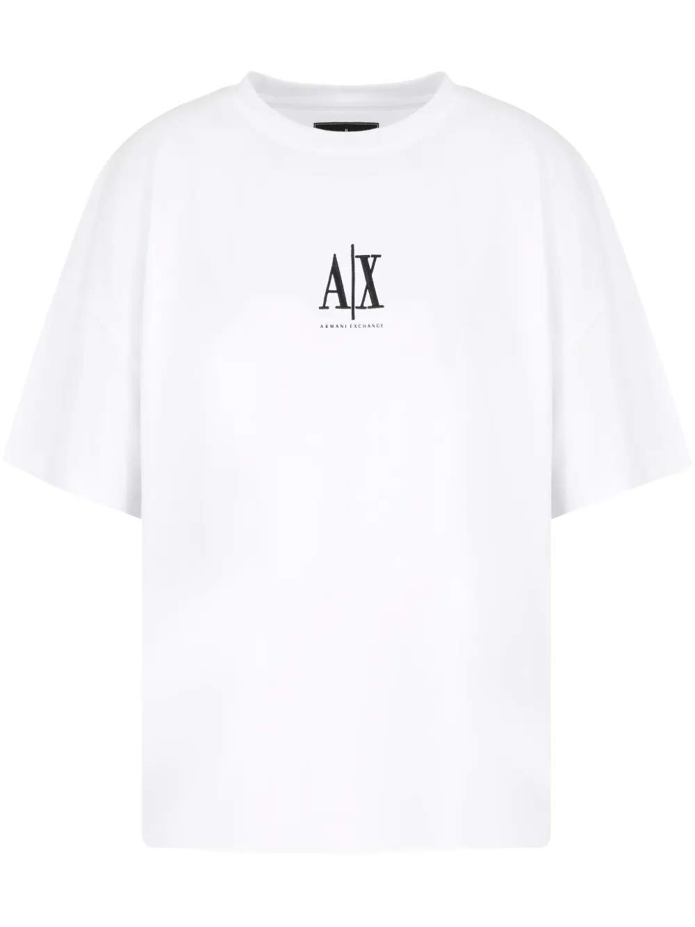 Armani Exchange T-shirt met geborduurd logo Wit