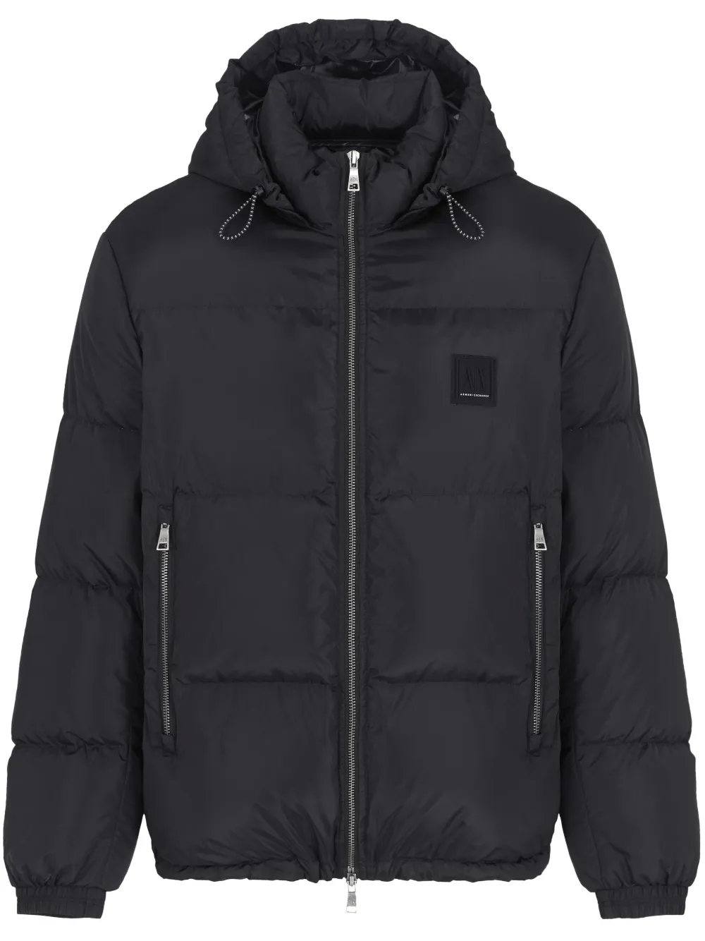 Armani Exchange Gewatteerd jack Zwart