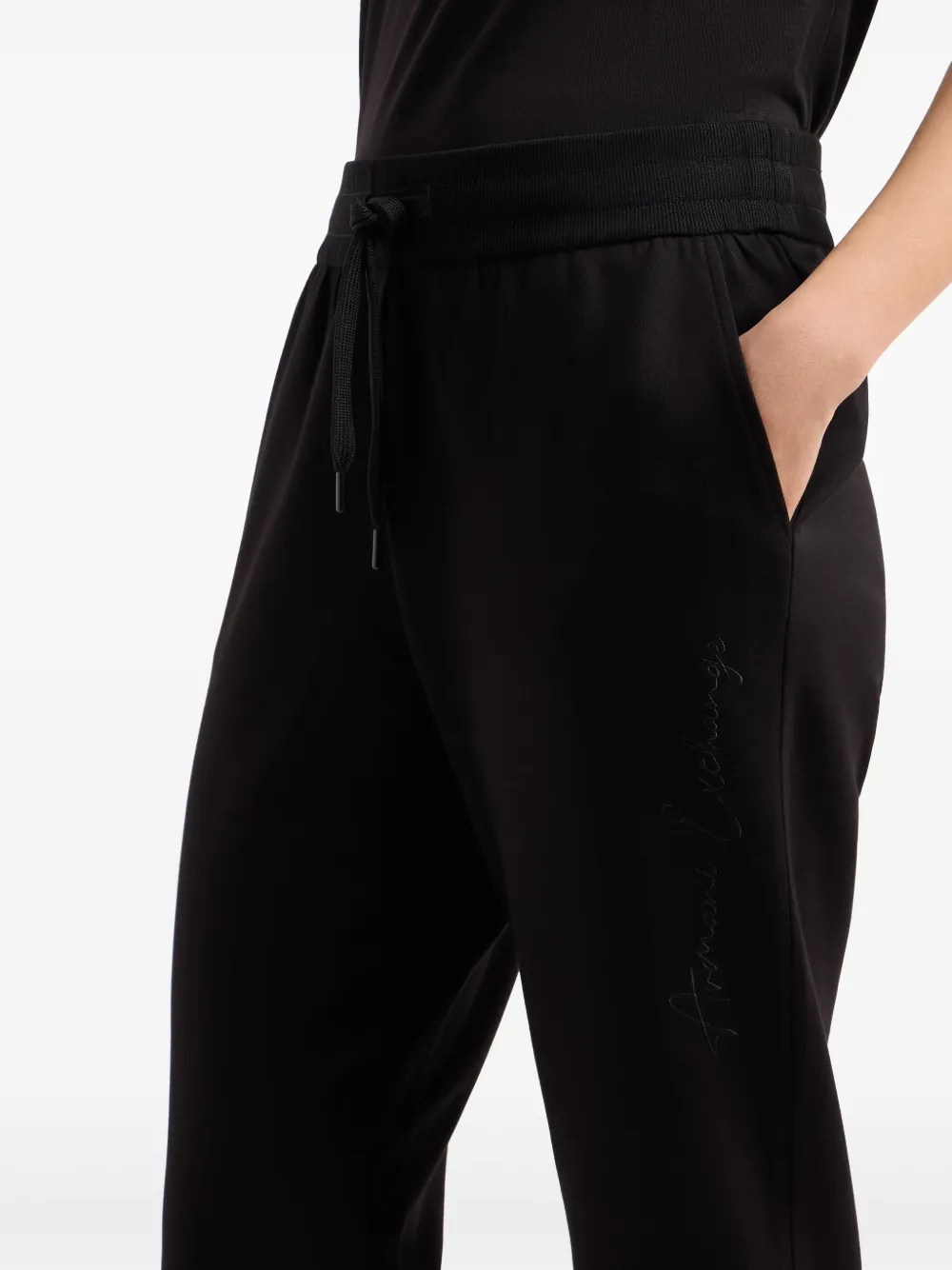 Armani Exchange Straight broek Zwart
