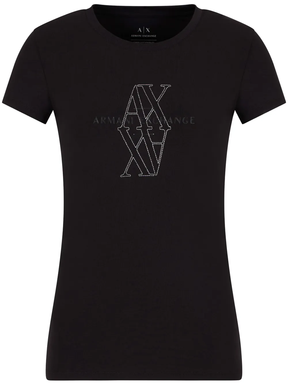 logo-embroidered T-shirt