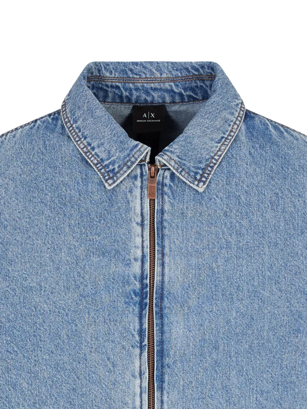 Armani Exchange chamarra de mezclilla con cierre | Chamarras de mezclilla | Image 2