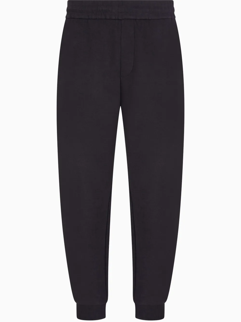 elastic-waist cotton track pants