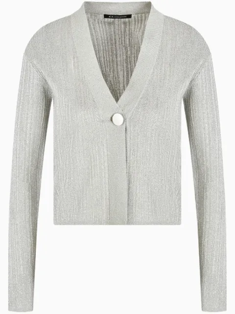 Armani Exchange cropped v-neck cardigan