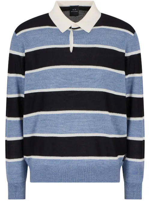 Polo à rayures - Armani Exchange - Modalova