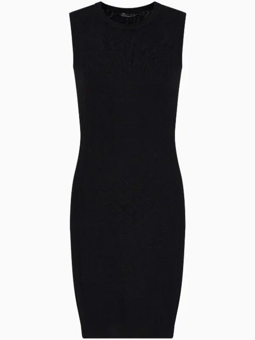 Robe en maille monogrammée - Armani Exchange - Modalova
