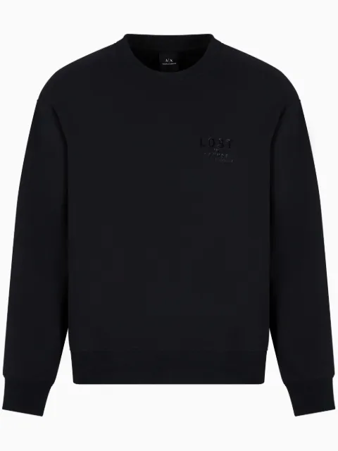Armani Exchange logo-rubberised sweatshirt