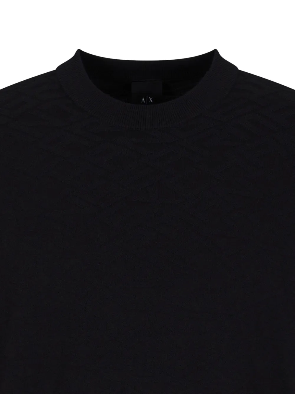 Armani Exchange Sweater met ronde hals - Zwart