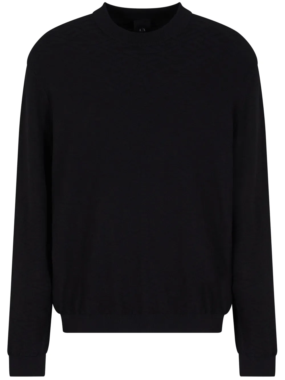 Armani Exchange クルーネック スウェットシャツ - ブラック Armani Exchange クルーネック スウェットシャツ - ブラック