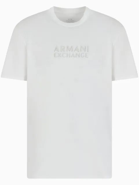 Armani Exchange playera con logo bordado