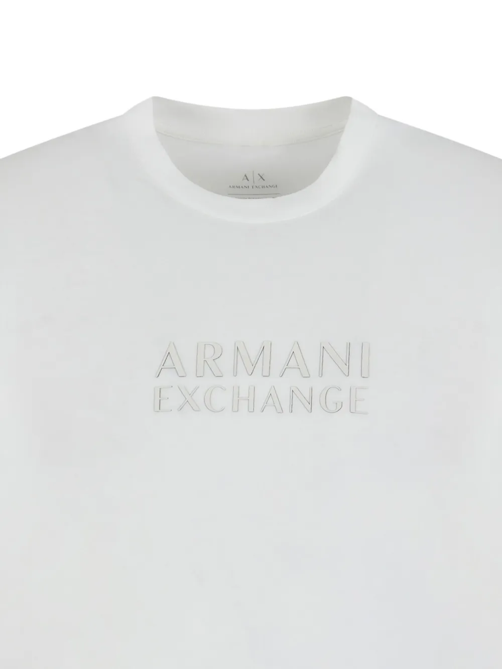 Armani Exchange T-shirt met geborduurd logo Wit