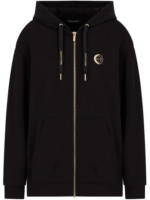 Armani Exchange logo-print hoodie