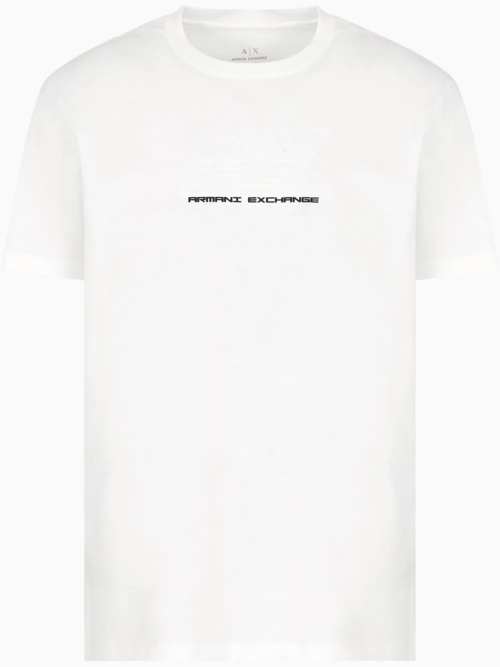 Armani Exchange T-shirt met logo-reliëf Wit