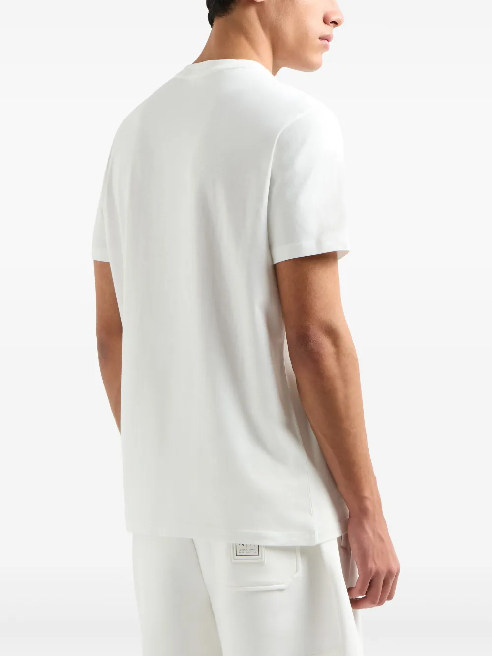 Armani Exchange T-shirt met logo-reliëf Wit