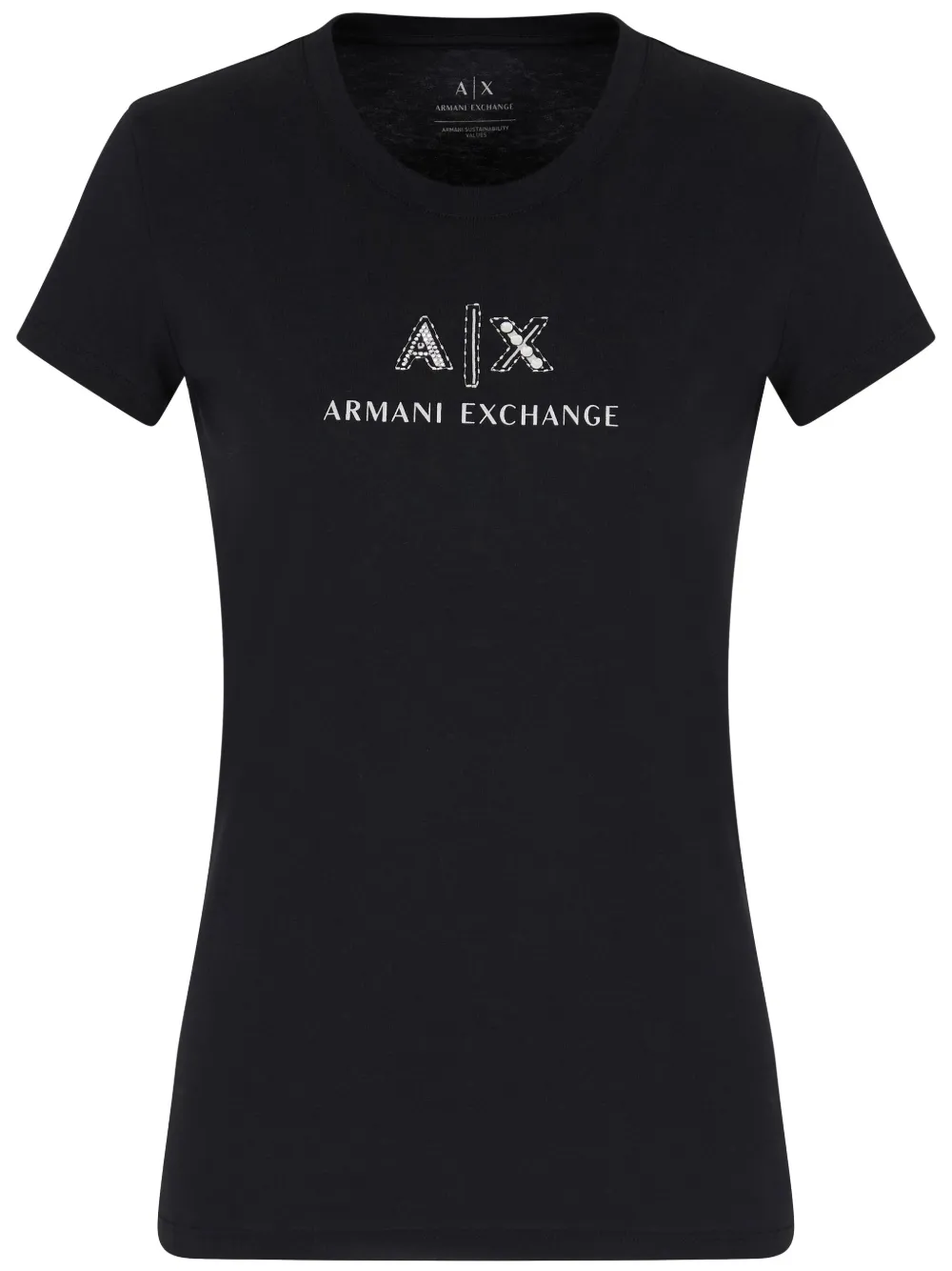 Armani Exchange T-shirt con logo - Nero