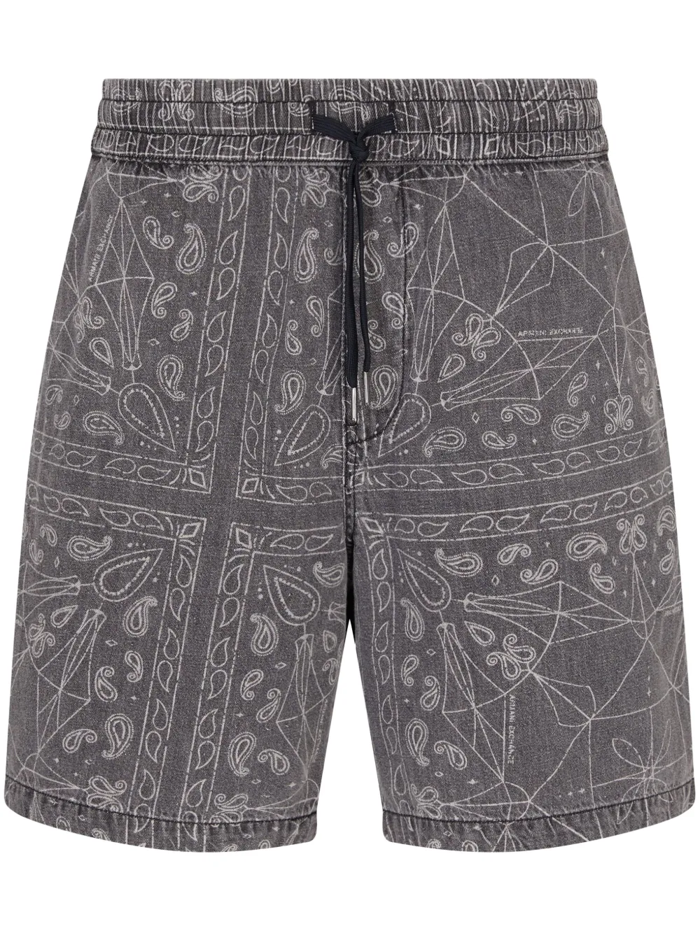 Armani Exchange グラフィック バミューダショーツ - グレー Armani Exchange グラフィック バミューダショーツ - グレー