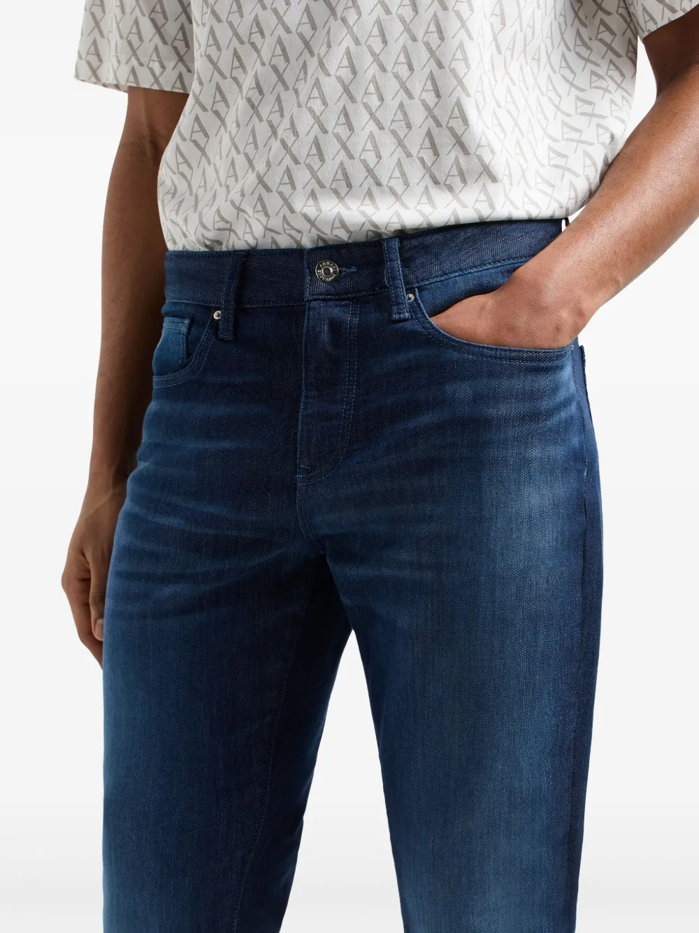 Armani Exchange Straight jeans Blauw