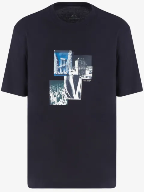Armani Exchange playera con estampado gráfico